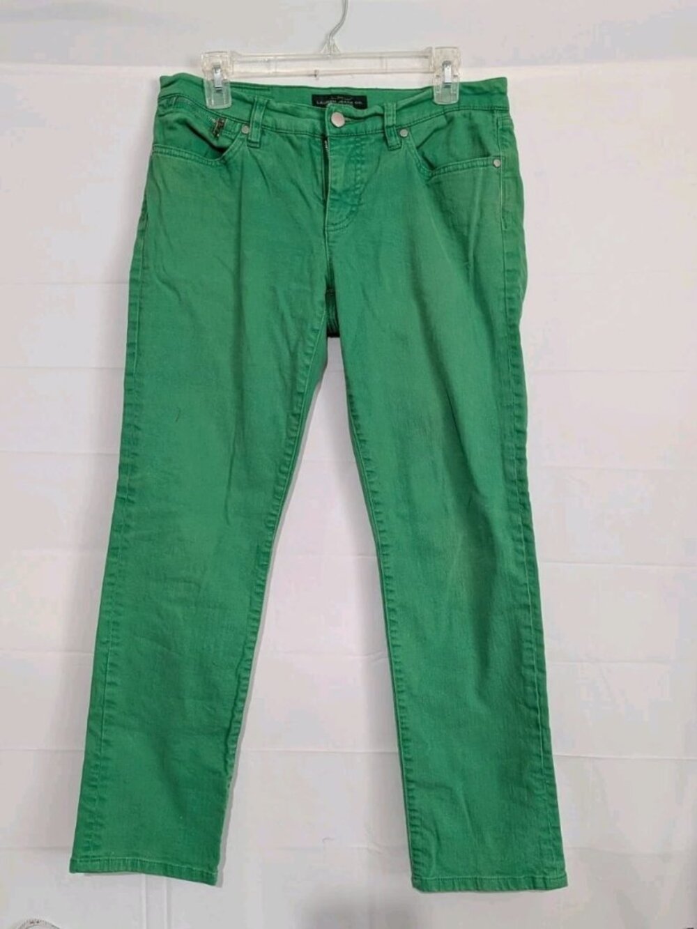 Lauren Ralph Lauren LRL Women’s Vtg Green Cotton Denim Jeans Sz 6( True 8) 30x28